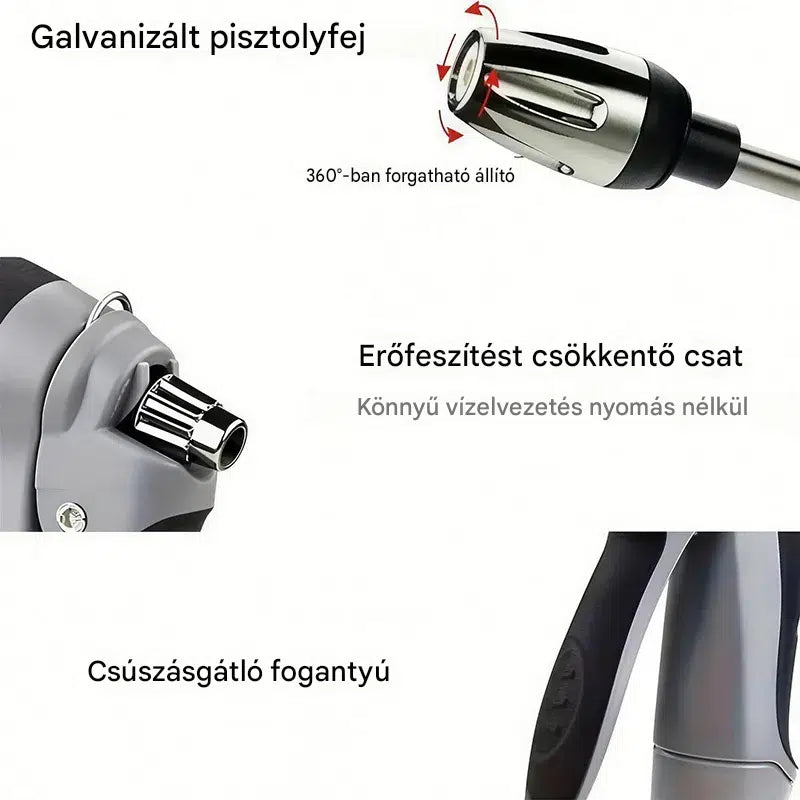 Nagynyomású vízsugár – alakíts bármelyik tömlőt erőteljes tisztítóvá
