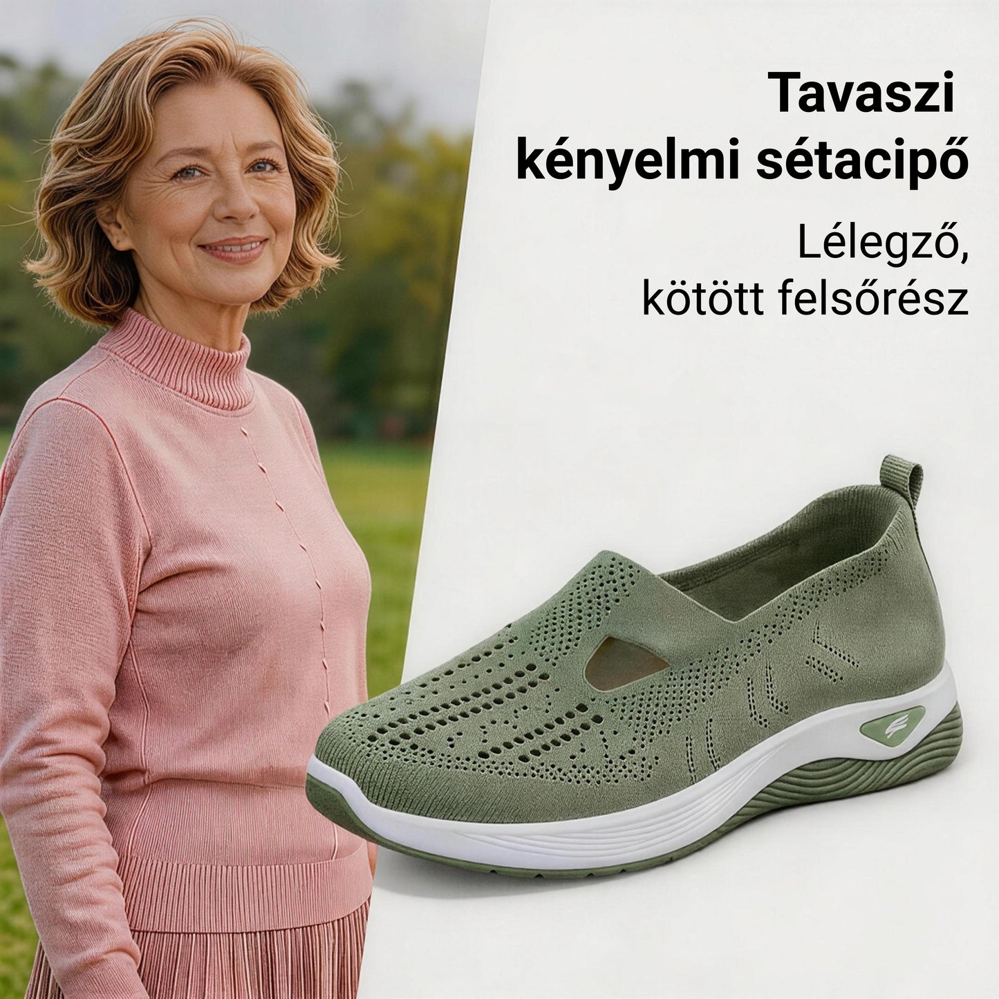 Az ívtámaszos ortopéd cipő kifejezetten idősek számára készült – fájdalommentes járás egész nap! A második pár féláron!