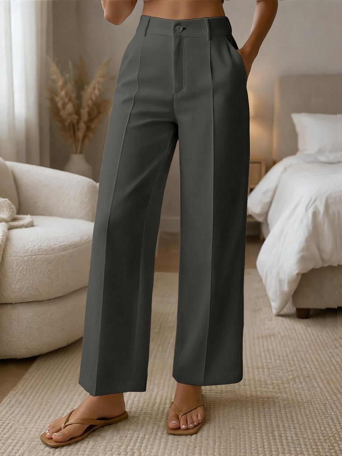 ✨ Női kényelmes nadrág magas derékkal és bő szárakkal – elegáns fazon, amely karcsúbb alakot biztosít minden napra 💖