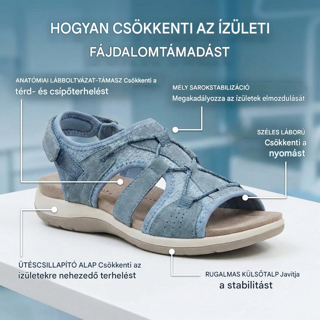 Ortopédiai hálós sportszandál - állítható modell több pánttal, kalapácsujjakhoz alkalmas