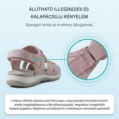 Ortopédiai hálós sportszandál - állítható modell több pánttal, kalapácsujjakhoz alkalmas