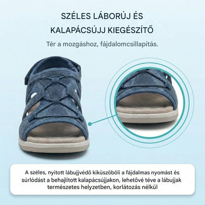 Ortopédiai hálós sportszandál - állítható modell több pánttal, kalapácsujjakhoz alkalmas