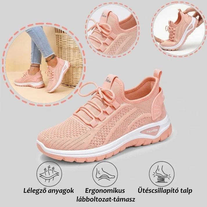 🔥Minden termék legalább 50% kedvezménnyel!ortopéd női cipő puha, párnázott talppal – kényelmes, fájdalommentes járás egész nap!