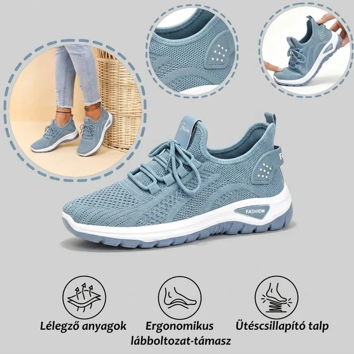 🔥Minden termék legalább 50% kedvezménnyel!ortopéd női cipő puha, párnázott talppal – kényelmes, fájdalommentes járás egész nap!