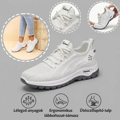 🔥Minden termék legalább 50% kedvezménnyel!ortopéd női cipő puha, párnázott talppal – kényelmes, fájdalommentes járás egész nap!