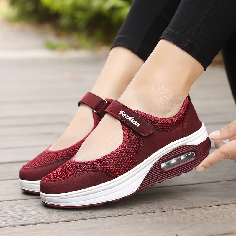 [🎉Tagoknak exkluzív ajánlat]👟 Légpárnás ortopéd cipő – alacsony szárú, tépőzáras, könnyű és légáteresztő hálós felsőrész időseknek | Kényelmes, stabil, fájdalommentes járás egész nap