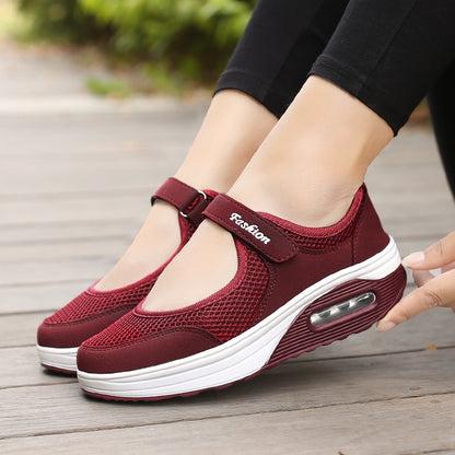 [🎉Tagoknak exkluzív ajánlat]👟 Légpárnás ortopéd cipő – alacsony szárú, tépőzáras, könnyű és légáteresztő hálós felsőrész időseknek | Kényelmes, stabil, fájdalommentes járás egész nap