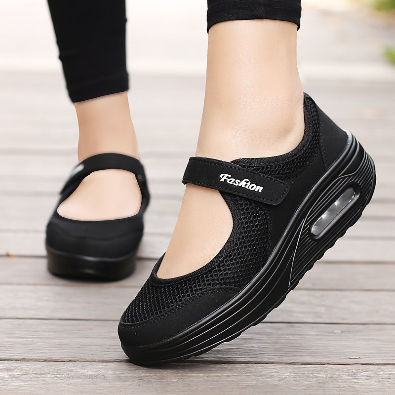 [🎉Tagoknak exkluzív ajánlat]👟 Légpárnás ortopéd cipő – alacsony szárú, tépőzáras, könnyű és légáteresztő hálós felsőrész időseknek | Kényelmes, stabil, fájdalommentes járás egész nap