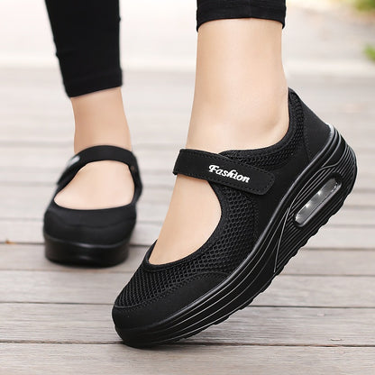 [🎉Tagoknak exkluzív ajánlat]👟 Légpárnás ortopéd cipő – alacsony szárú, tépőzáras, könnyű és légáteresztő hálós felsőrész időseknek | Kényelmes, stabil, fájdalommentes járás egész nap