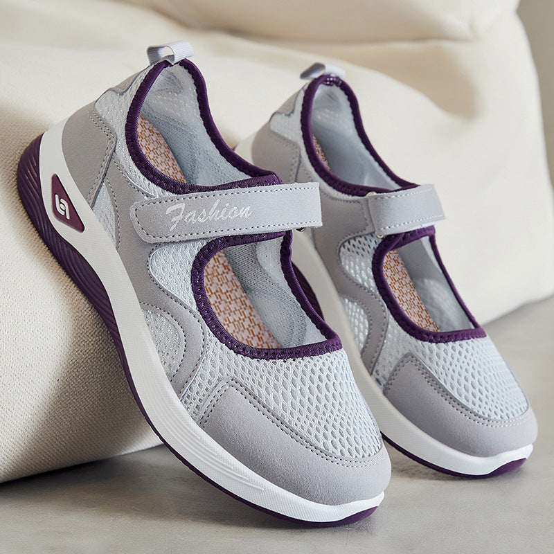 [🎉Tagoknak exkluzív ajánlat]👟 Légpárnás ortopéd cipő – alacsony szárú, tépőzáras, könnyű és légáteresztő hálós felsőrész időseknek | Kényelmes, stabil, fájdalommentes járás egész nap