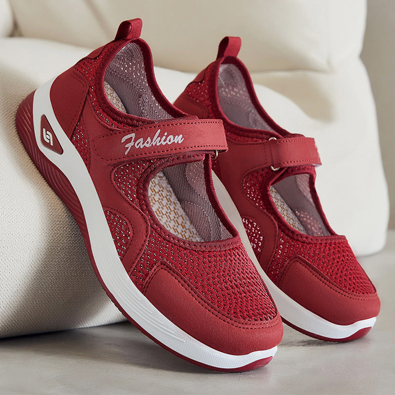 [🎉Tagoknak exkluzív ajánlat]👟 Légpárnás ortopéd cipő – alacsony szárú, tépőzáras, könnyű és légáteresztő hálós felsőrész időseknek | Kényelmes, stabil, fájdalommentes járás egész nap