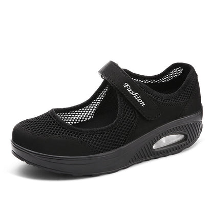 [🎉Tagoknak exkluzív ajánlat]👟 Légpárnás ortopéd cipő – alacsony szárú, tépőzáras, könnyű és légáteresztő hálós felsőrész időseknek | Kényelmes, stabil, fájdalommentes járás egész nap