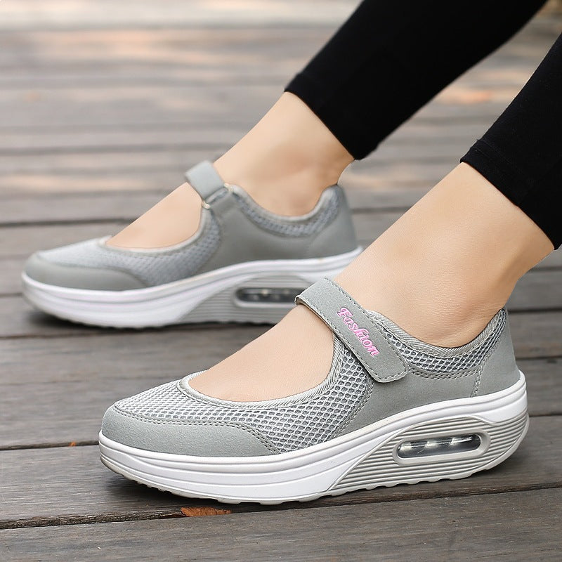 [🎉Tagoknak exkluzív ajánlat]👟 Légpárnás ortopéd cipő – alacsony szárú, tépőzáras, könnyű és légáteresztő hálós felsőrész időseknek | Kényelmes, stabil, fájdalommentes járás egész nap