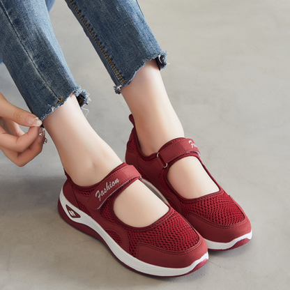 [🎉Tagoknak exkluzív ajánlat]👟 Légpárnás ortopéd cipő – alacsony szárú, tépőzáras, könnyű és légáteresztő hálós felsőrész időseknek | Kényelmes, stabil, fájdalommentes járás egész nap