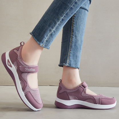 [🎉Tagoknak exkluzív ajánlat]👟 Légpárnás ortopéd cipő – alacsony szárú, tépőzáras, könnyű és légáteresztő hálós felsőrész időseknek | Kényelmes, stabil, fájdalommentes járás egész nap