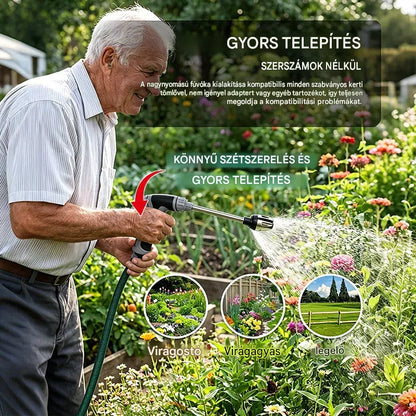 Nagynyomású vízsugár – alakíts bármelyik tömlőt erőteljes tisztítóvá