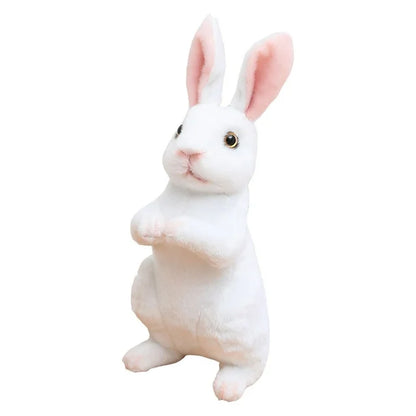 [🎉Tagoknak exkluzív ajánlat]Hoeurva élethű plüss nyuszi 🐰 – aranyos, puha és megnyugtató társ a nyugodt alváshoz, a legjobb ajándék babáknak