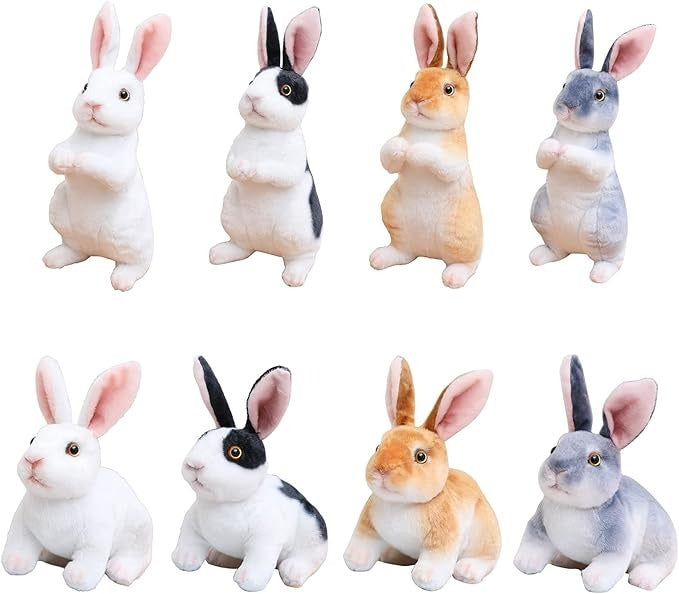 [🎉Tagoknak exkluzív ajánlat]Hoeurva élethű plüss nyuszi 🐰 – aranyos, puha és megnyugtató társ a nyugodt alváshoz, a legjobb ajándék babáknak