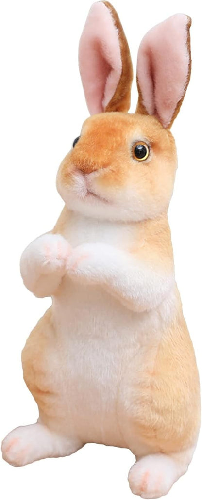 [🎉Tagoknak exkluzív ajánlat]Hoeurva élethű plüss nyuszi 🐰 – aranyos, puha és megnyugtató társ a nyugodt alváshoz, a legjobb ajándék babáknak