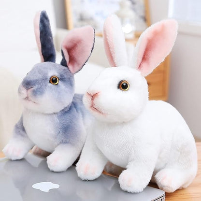 [🎉Tagoknak exkluzív ajánlat]Hoeurva élethű plüss nyuszi 🐰 – aranyos, puha és megnyugtató társ a nyugodt alváshoz, a legjobb ajándék babáknak