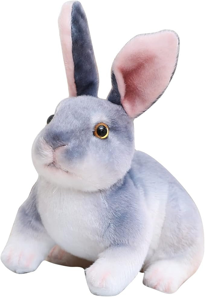 [🎉Tagoknak exkluzív ajánlat]Hoeurva élethű plüss nyuszi 🐰 – aranyos, puha és megnyugtató társ a nyugodt alváshoz, a legjobb ajándék babáknak
