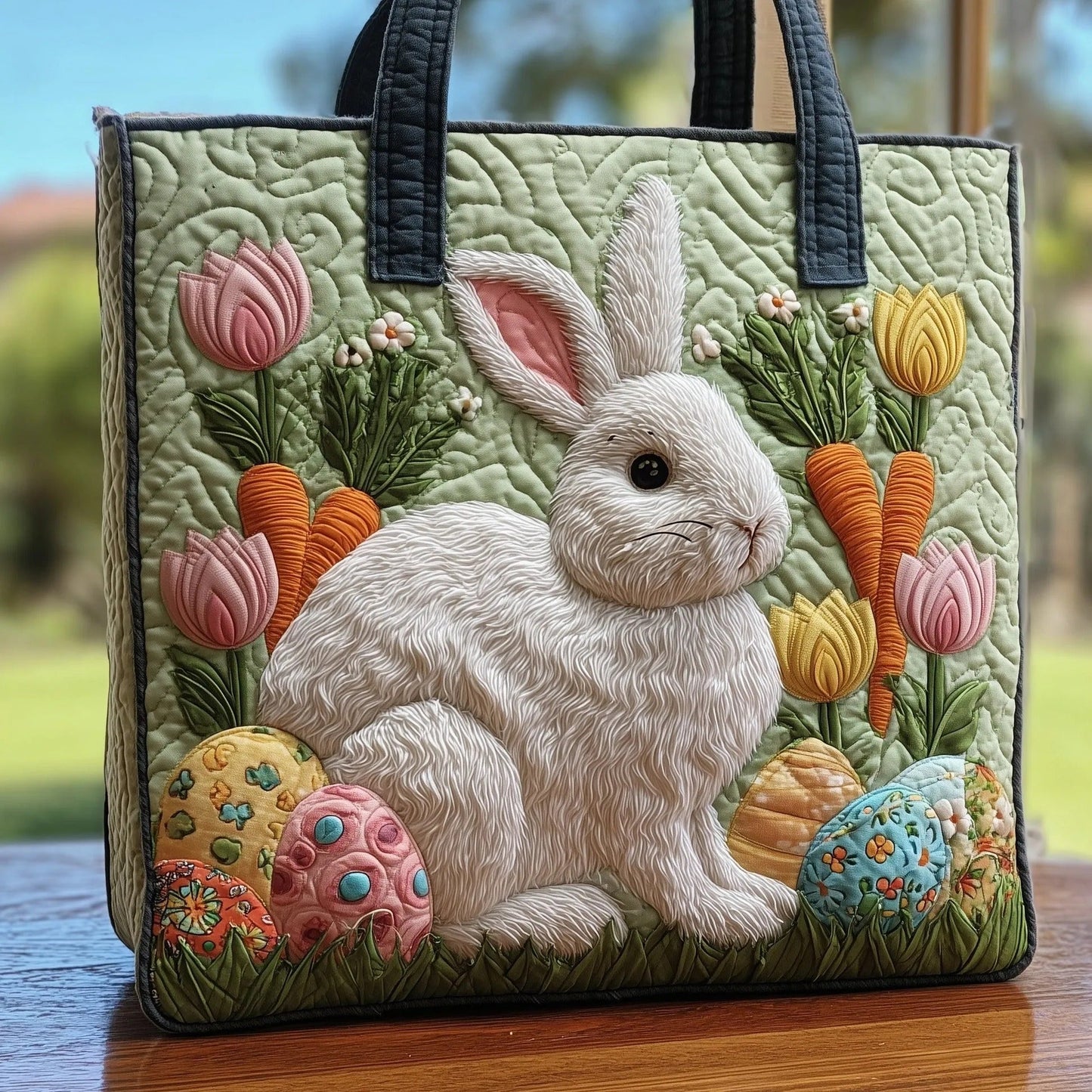 [🎉Tagoknak exkluzív ajánlat]Húsvéti nyuszis steppelt táska 🐰🌸