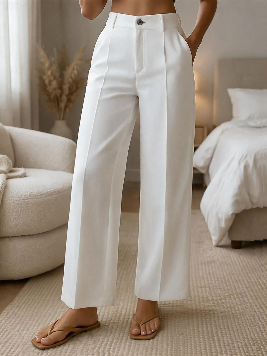 ✨ Női kényelmes nadrág magas derékkal és bő szárakkal – elegáns fazon, amely karcsúbb alakot biztosít minden napra 💖