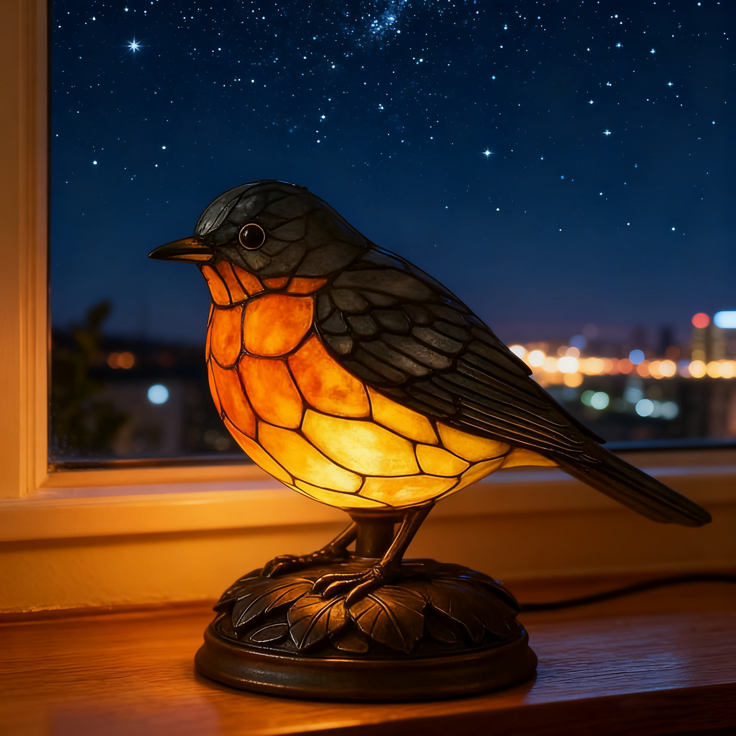 [🎉Tagoknak exkluzív ajánlat]Robin Lamp – Kézzel készített dekoratív lámpa otthoni hangulatvilágításhoz