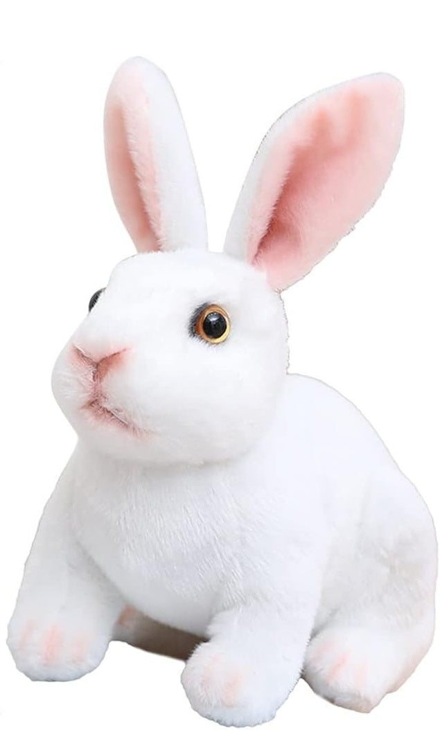 [🎉Tagoknak exkluzív ajánlat]Hoeurva élethű plüss nyuszi 🐰 – aranyos, puha és megnyugtató társ a nyugodt alváshoz, a legjobb ajándék babáknak