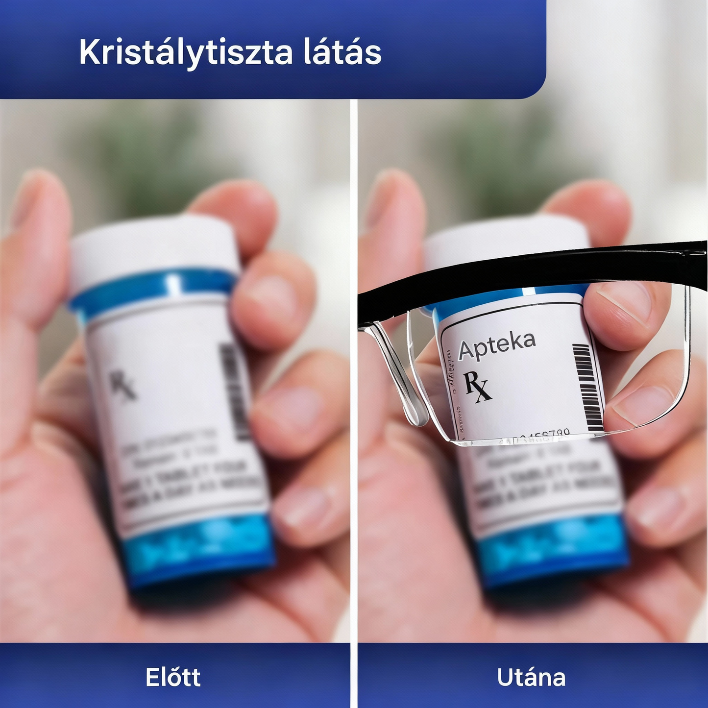 Állítható fókuszú szemüveg