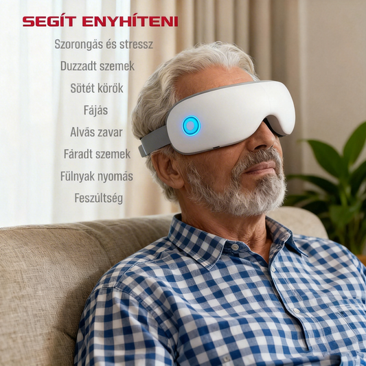 SmartGoggles™ intelligens masszírozó készülék – megoldás időskori távollátásra, szürkehályogra és rövidlátásra idősebbek számára!