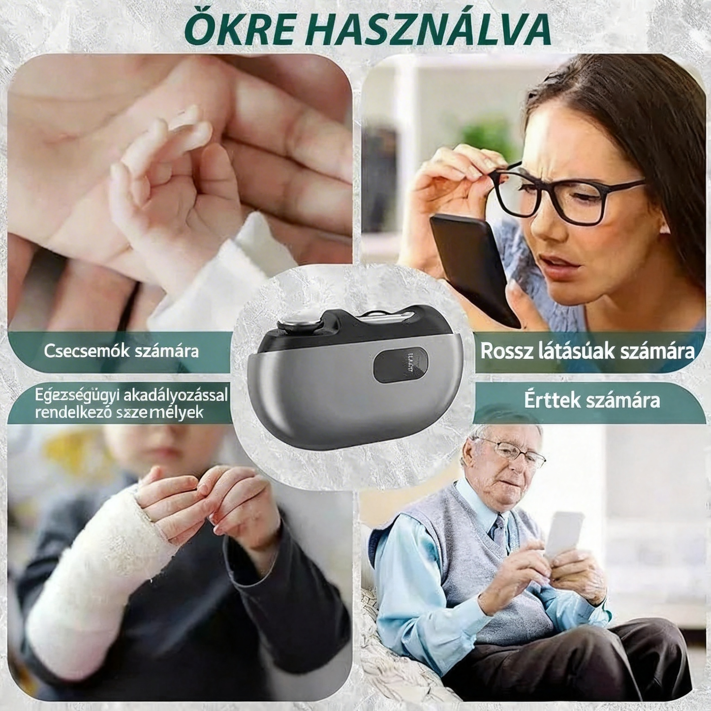 Okos körömvágó, podológia ihlette – biztonságos és könnyű vágás vastag, kemény és érzékeny körmökhöz