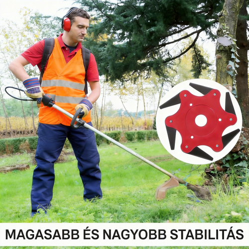 [🎉Tagoknak exkluzív ajánlat]Megerősített és tartós univerzális 6 pengés fűnyíró kés 🌿 erős fű- és bozótvágás, éles és hatékony 💪🔥