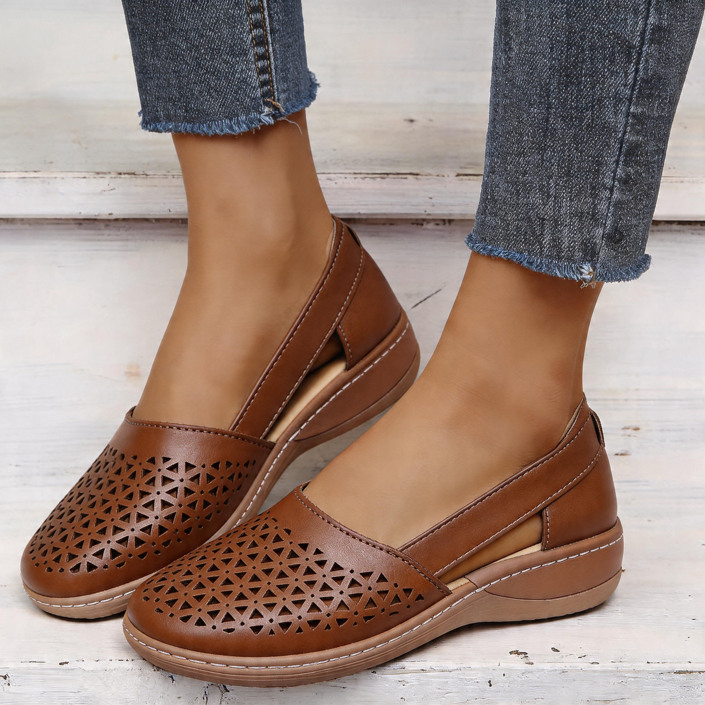 Kényelmes női szandál idősebb hölgyeknek-AQY