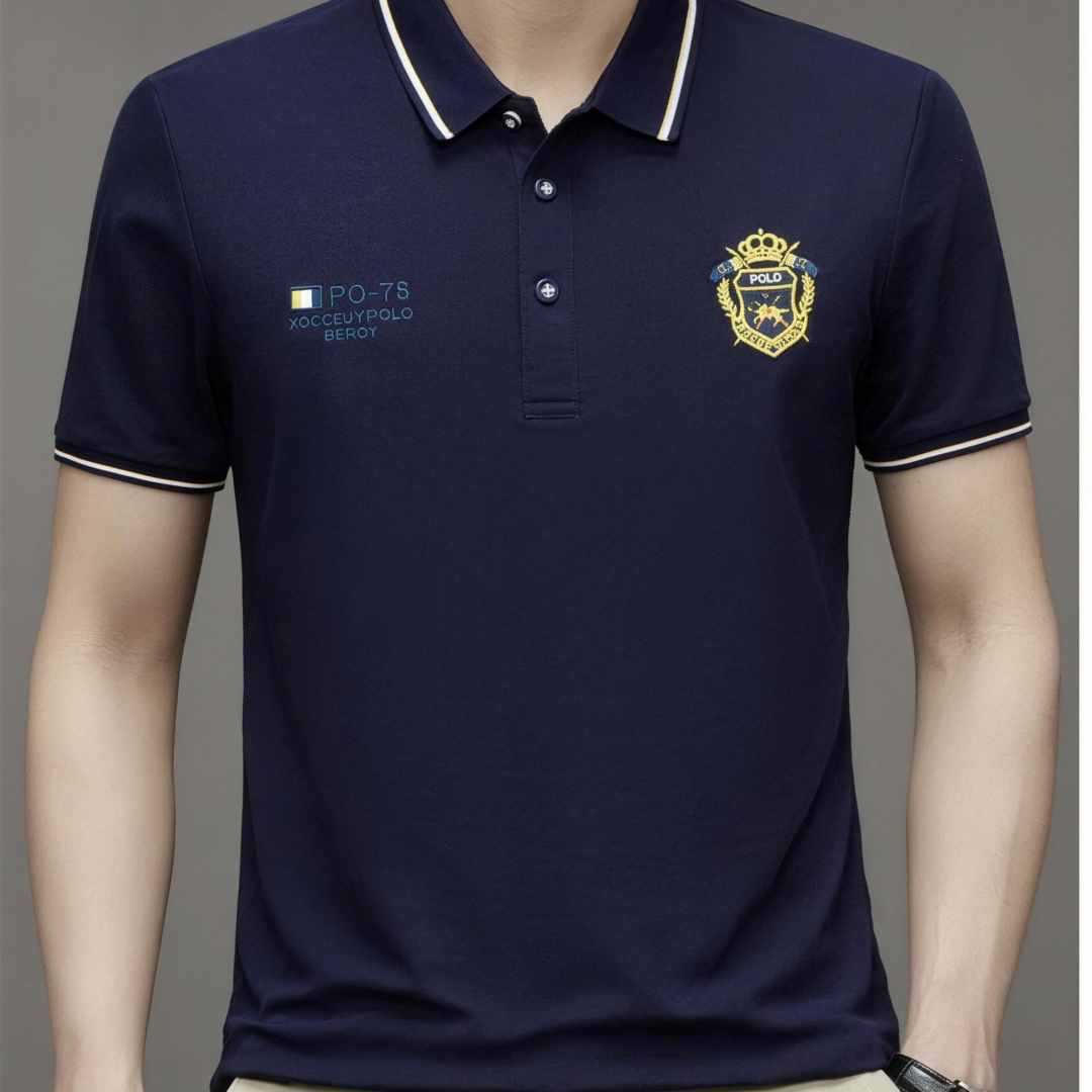 2026-os férfi kényelmes és elegáns póló – légáteresztő, nem szorít, egész napos viseletre és mozgáshoz idősebbek számára!
