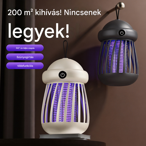 🌙 Nyári kötelező UV szúnyogirtó lámpa – csendes, egészséges és hatékony védelem egész éjjel