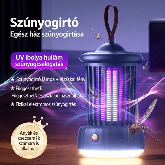 [🎉Tagoknak exkluzív ajánlat]🦟 Felakasztható UV szúnyogirtó lámpa – hatékony, egészséges és vegyszermentes védelem ✨