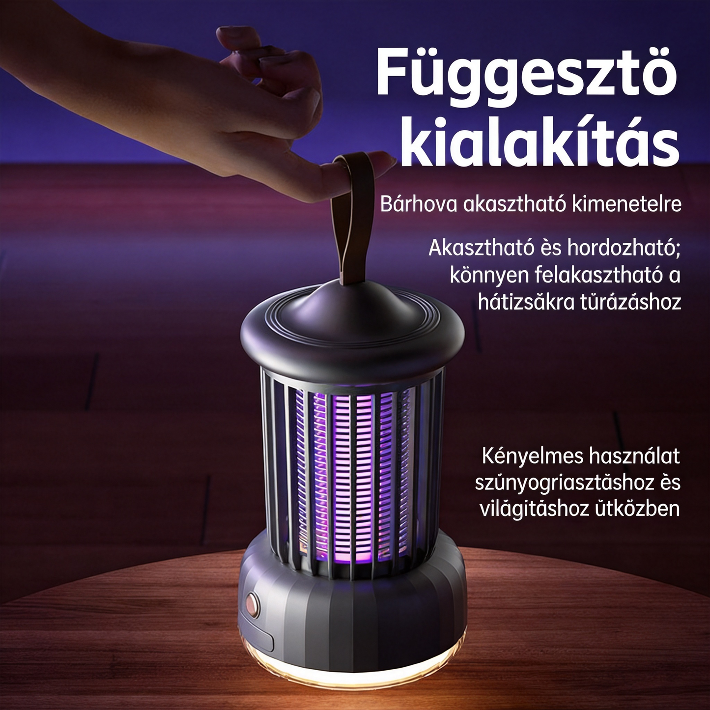 [🎉Tagoknak exkluzív ajánlat]🦟 Felakasztható UV szúnyogirtó lámpa – hatékony, egészséges és vegyszermentes védelem ✨