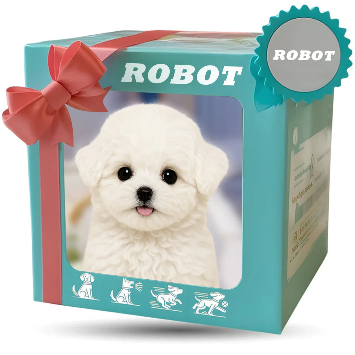 Valósághű plüss robot kutya, amely fut és ugrál, a legjobb társ a gyermekek számára, tökéletes ajándék a gyermeked számára!